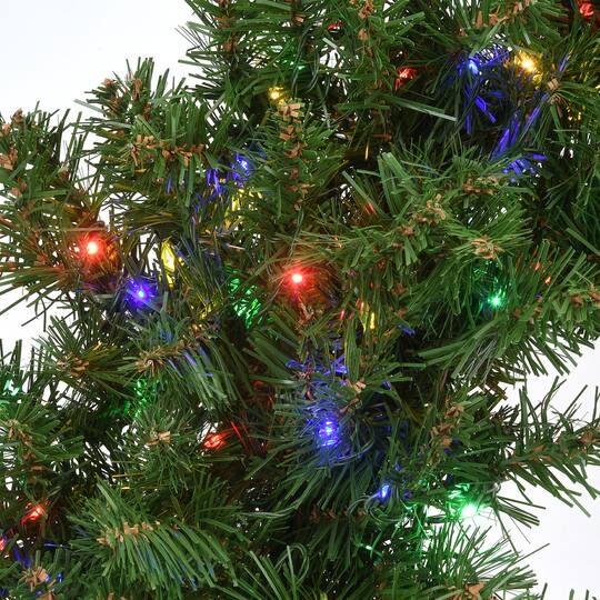 24" Kingswood® Fir Wreath with 250ct. Warm White Battery Operated LED Infinity™ Lights